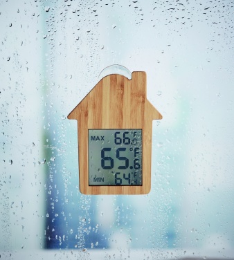 Logo trade corporate gifts image of: Bamboo weather station HISA