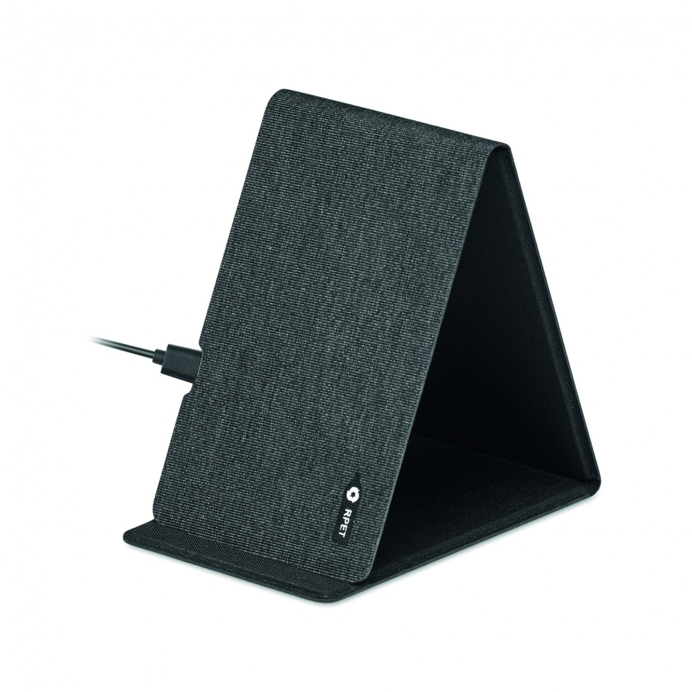 Logotrade business gift image of: RPET wireless charger 15W