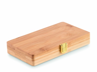 Logo trade advertising products picture of: 21 pcs tool set in bamboo case