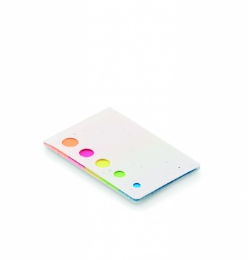 Logo trade promotional products image of: Seed paper page markers pad