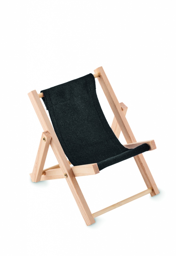 Logo trade promotional gifts image of: Deckchair-shaped phone stand