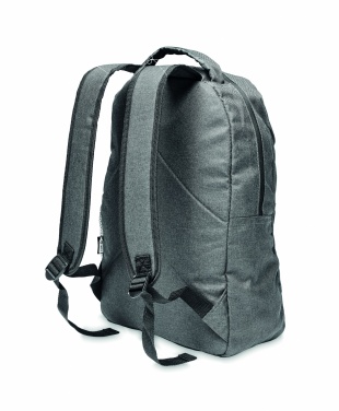 Logo trade corporate gifts image of: 600D RPET 2 tone backpack