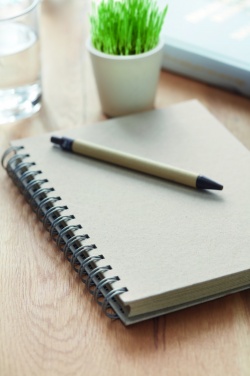 Logotrade corporate gift image of: A5 grass notebook 80 lined
