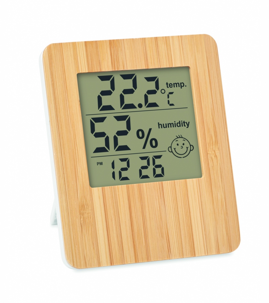 Logotrade promotional items photo of: Bamboo weather station
