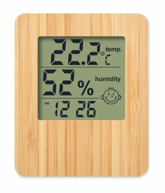 Logotrade promotional merchandise picture of: Bamboo weather station