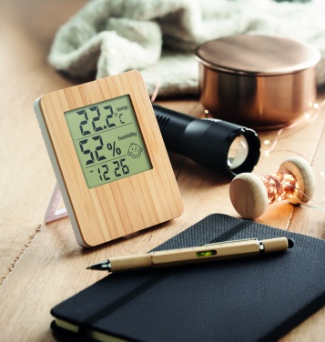 Logotrade promotional merchandise photo of: Bamboo weather station