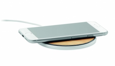 Logo trade promotional product photo of: Bamboo wireless charger 10W