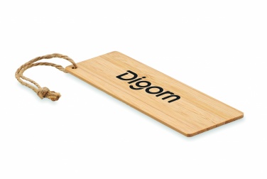 Logo trade promotional items picture of: Bamboo bookmark