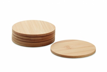 Logotrade corporate gifts photo of: Set of 6 bamboo coasters