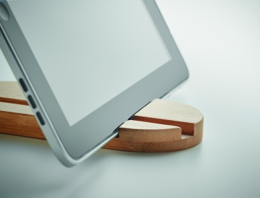 Logo trade promotional product photo of: Bamboo tablet/smartphone stand