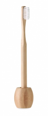 Logotrade promotional items photo of: Bamboo tooth brush with stand