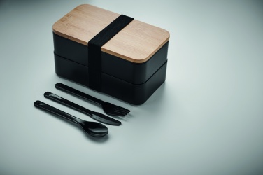 Logotrade promotional item picture of: Lunch box in PP and bamboo lid