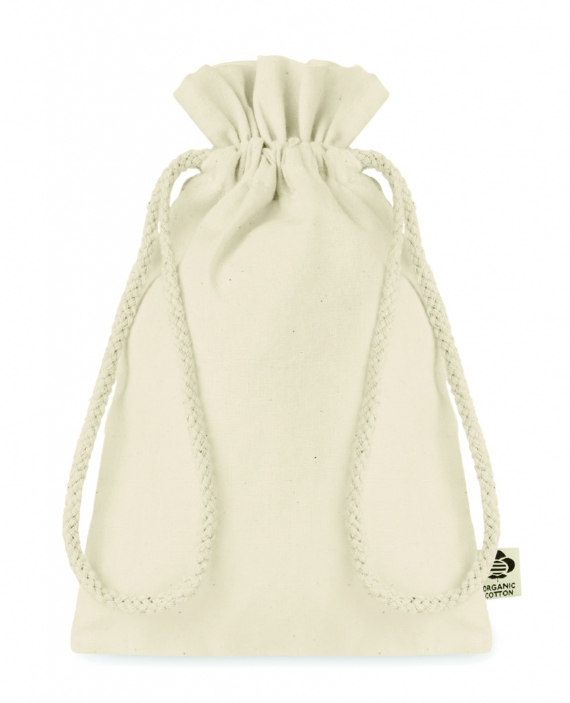 Logotrade promotional products photo of: Small organic cotton gift bag