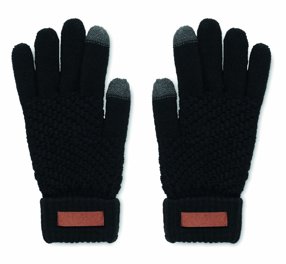 Logo trade promotional item photo of: Rpet tactile gloves