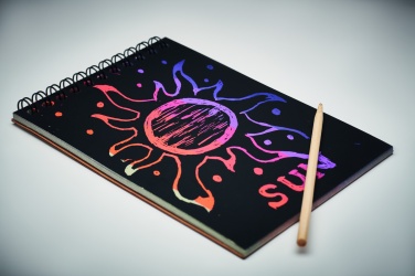 Logotrade promotional product picture of: Scratching paper notebook