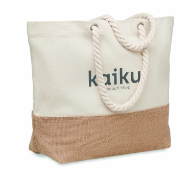 Logo trade promotional items image of: Canvas beach bag 280 gr/m²