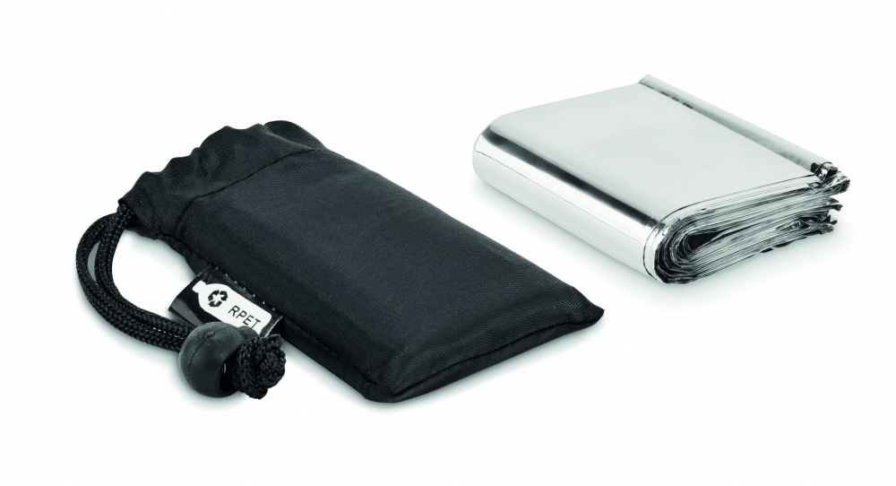 Logo trade advertising product photo of: Emergency blanket in a pouch