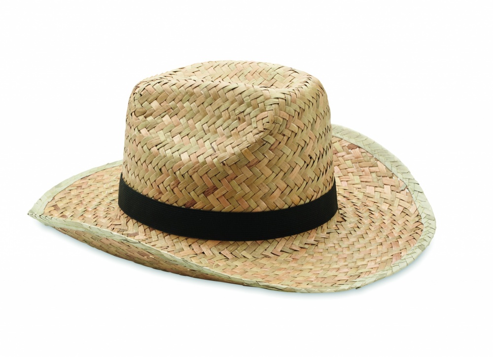 Logo trade promotional products image of: Natural straw cowboy hat