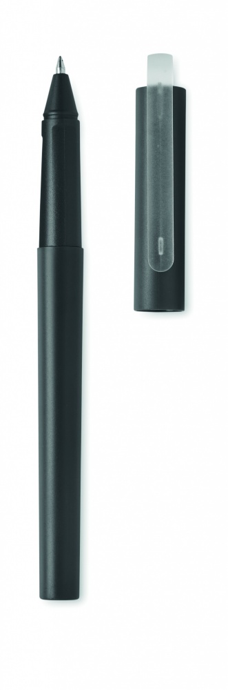 Logo trade promotional giveaway photo of: RPET blue gel ink ball pen