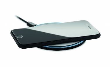 Logo trade promotional giveaways image of: Glass wireless 10W charger