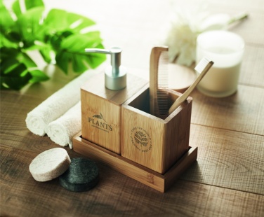 Logo trade advertising products picture of: 3 piece bath set in bamboo