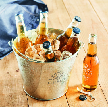 Logo trade promotional products picture of: Metal beer bucket 4L