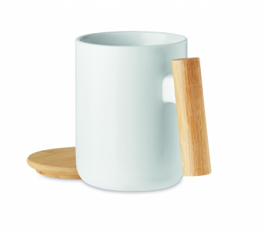 Logotrade promotional gift picture of: Porcelain mug with lid 380 ml