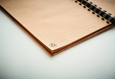 Logo trade promotional products picture of: A5 ring bound Bamboo notebook