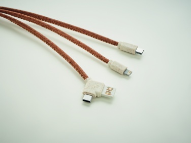 Logo trade promotional giveaway photo of: 3 in 1 charging cable in cork