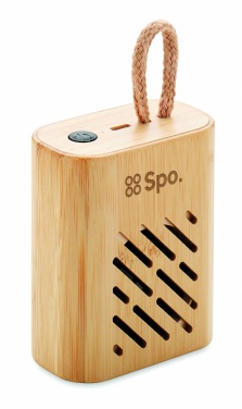 Logotrade business gift image of: 3W Bamboo wireless speaker