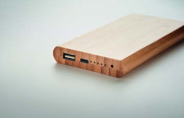Logotrade business gift image of: 6000 mAh Bamboo power bank