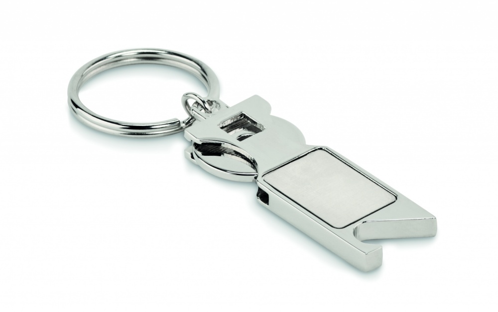 Logotrade promotional product image of: Euro Token key ring Porvoo