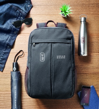 Logo trade advertising products image of: Laptop backpack in canvas