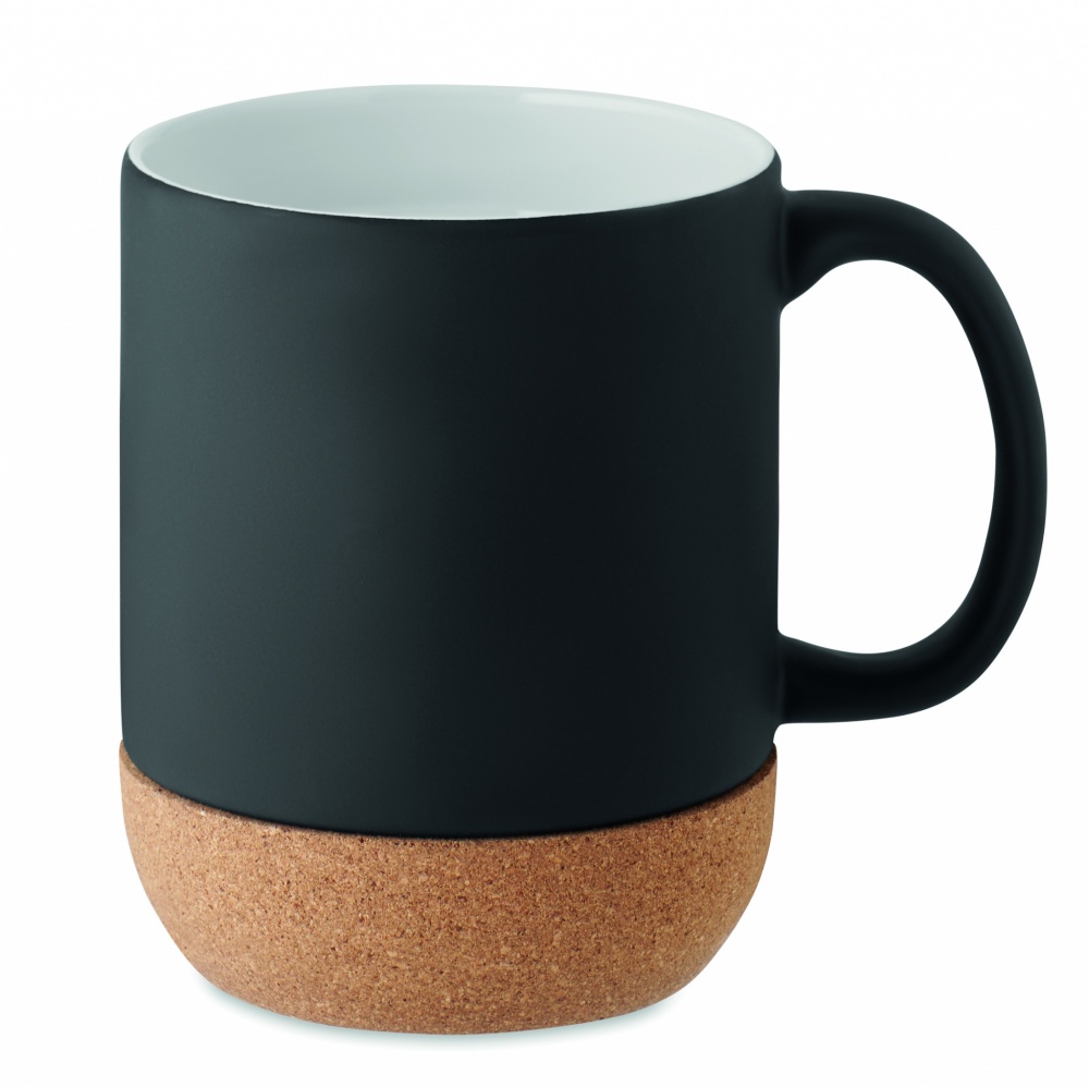 Logo trade promotional products picture of: Matt ceramic cork mug 300 ml