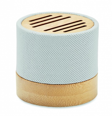 Logo trade promotional gift photo of: Bamboo RPET wireless speaker