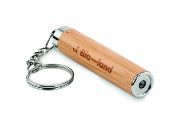 Logotrade business gift image of: Mini bamboo torch with keyring