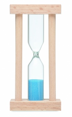 Logotrade promotional gift picture of: Wooden sand timer 3 minutes