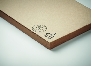 Logo trade advertising products image of: Recycled paper memo block