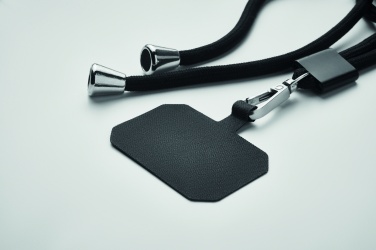 Logo trade promotional giveaways picture of: RPET Phone holder lanyard