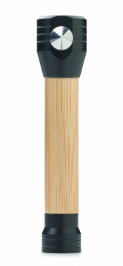 Logotrade promotional merchandise image of: 3-in-1 bamboo flashlight with an emergency hammer and seatbelt cutter