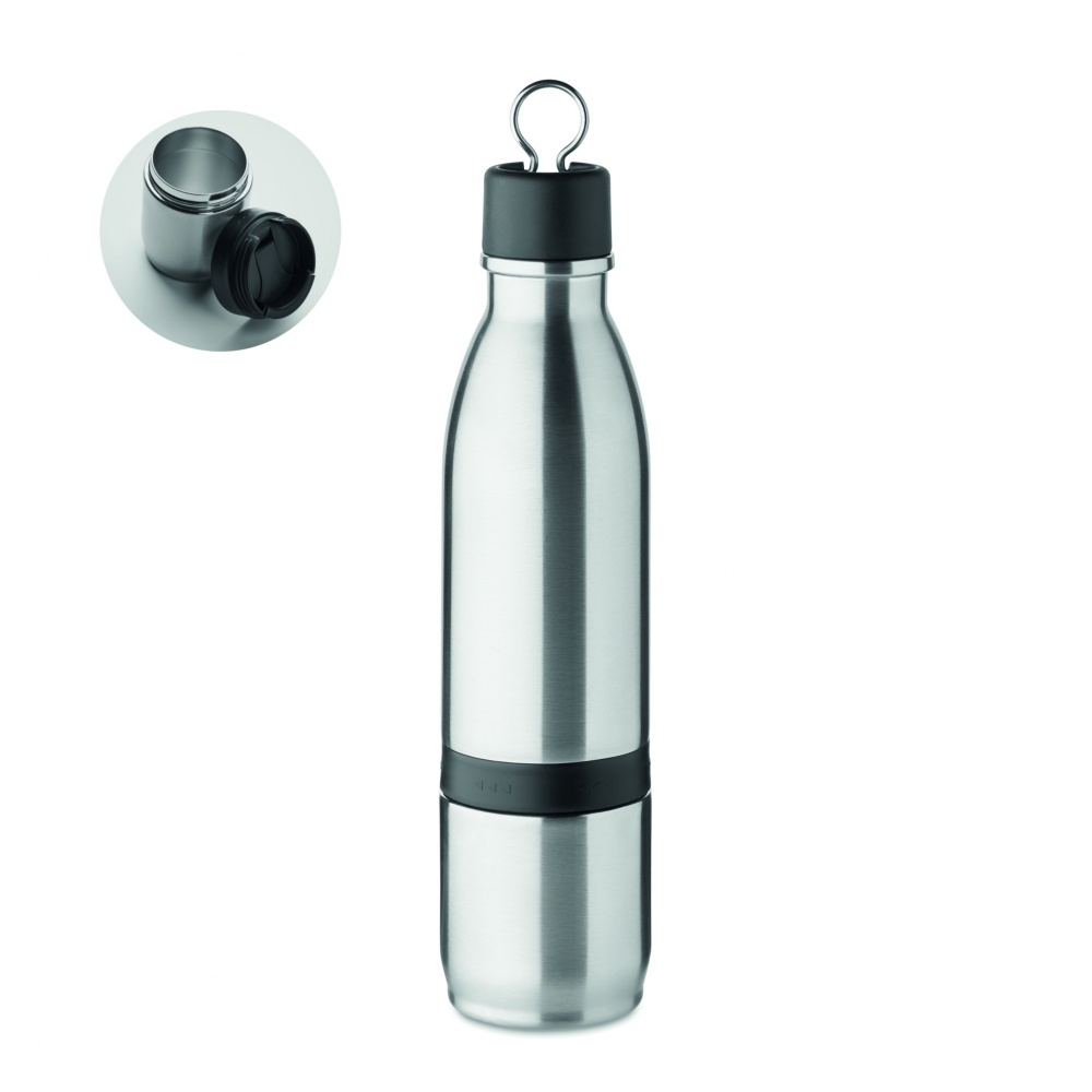 Logotrade promotional giveaways photo of: 2 in 1 double wall bottle 500ml