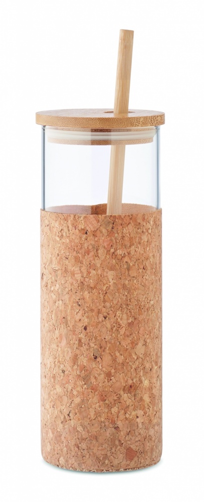 Logo trade promotional giveaway photo of: Glass tumbler sleeve 450 ml