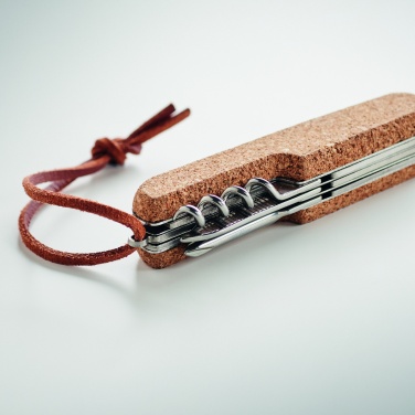 Logotrade promotional items photo of: Multi tool pocket knife cork
