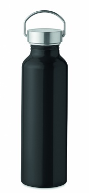 Logo trade promotional products image of: Recycled aluminum bottle 500 ml with a stainless steel handle cap