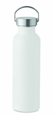 Logo trade promotional gifts picture of: Recycled aluminum bottle 500 ml with a stainless steel handle cap