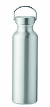 Logo trade corporate gifts image of: Recycled aluminum bottle 500 ml with a stainless steel handle cap