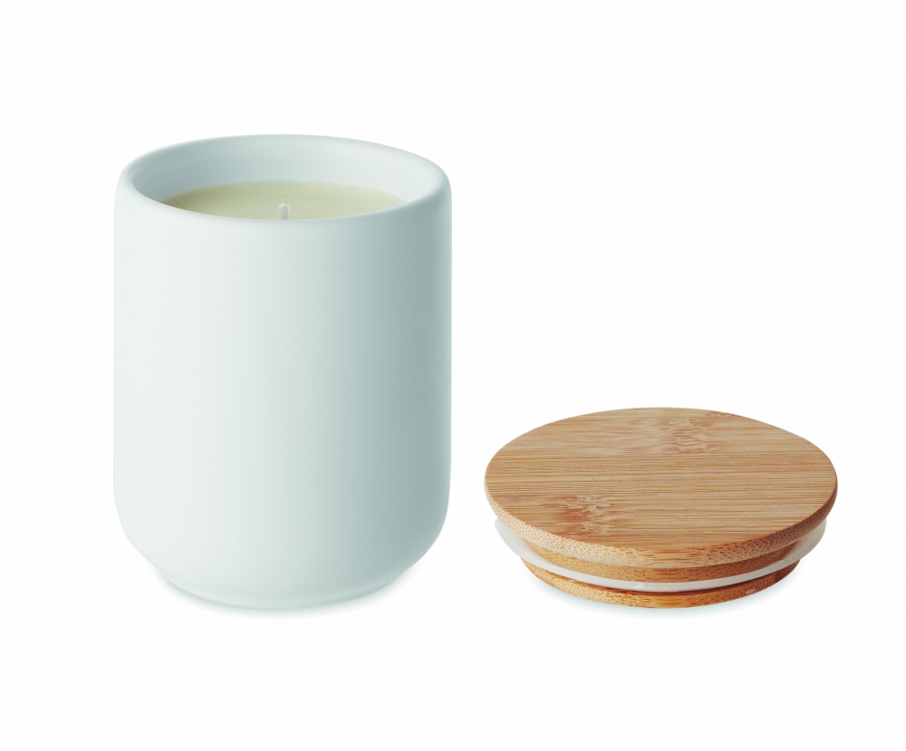 Logo trade promotional merchandise image of: Plant based wax candle 200 gr
