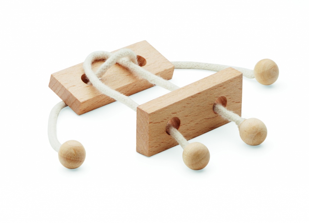 Logotrade promotional giveaway image of: Wooden brain teaser rectangle