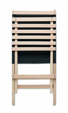 Logo trade promotional items image of: Foldable wooden beach chair