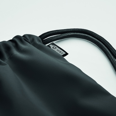 Logo trade promotional items picture of: Large drawstring bag 300D RPET